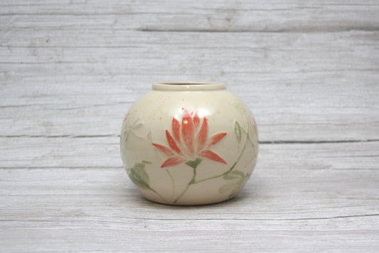 Lotus Flower Textured Vase