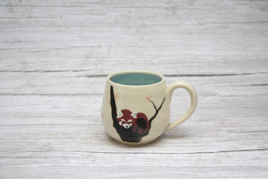 DISCOUNTED Red Panda Cherry Blossom Mug - 14 oz