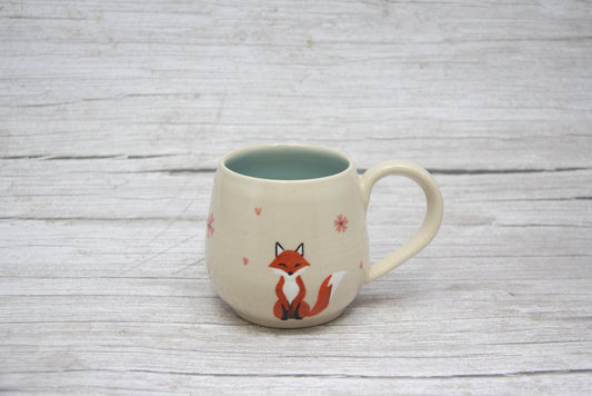 Fox Cherry Blossom Mug - 14 oz