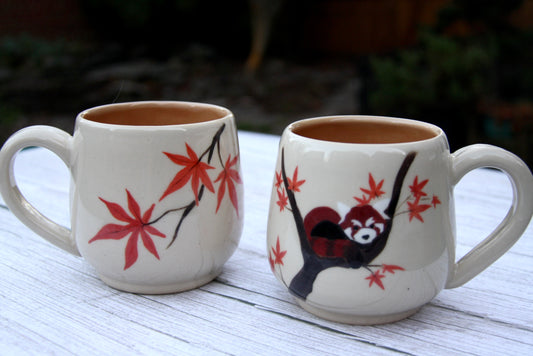 A Red Panda Autumn Collection Mug