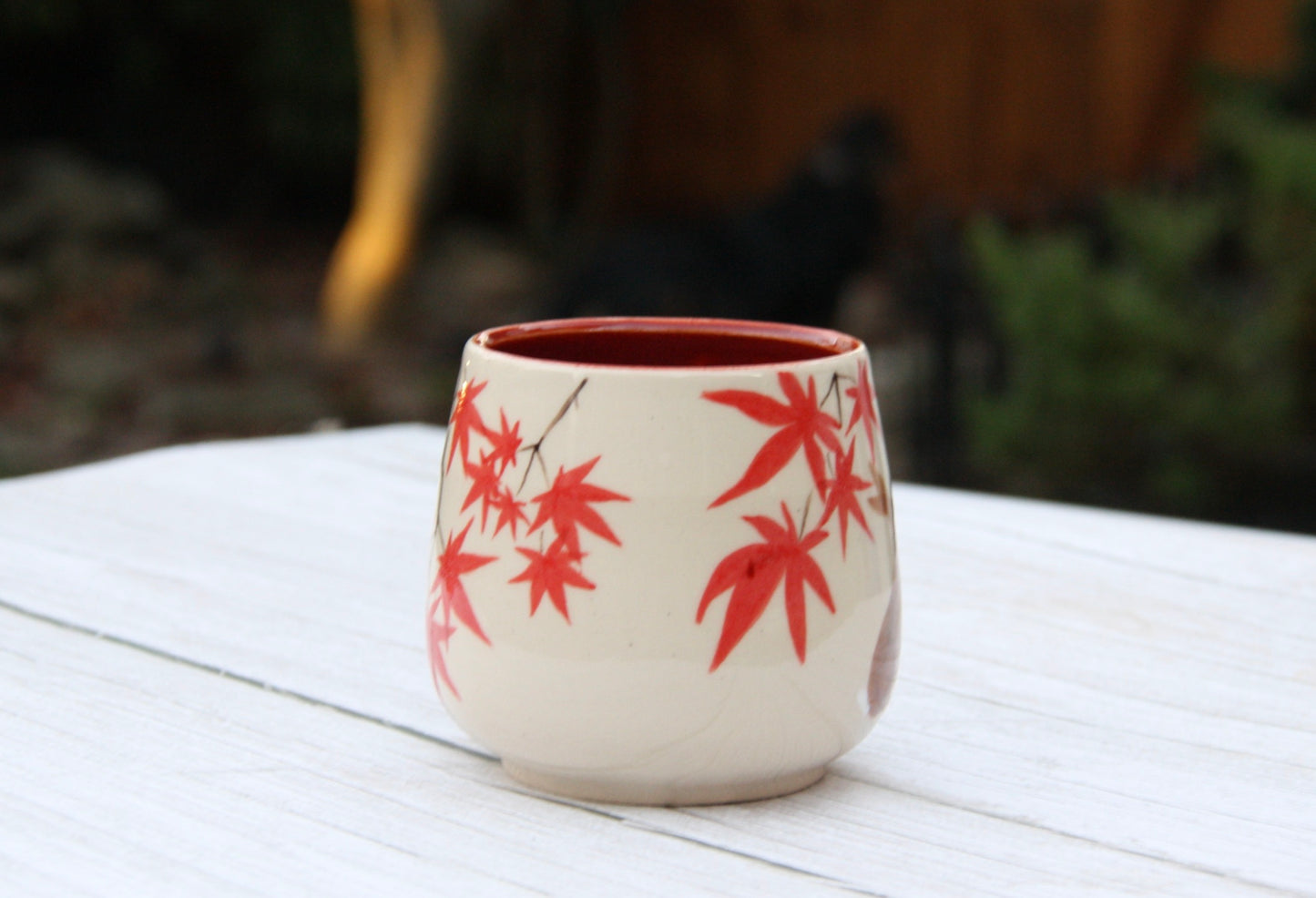 Bunnies in Love Maple Leaf Collection Mug