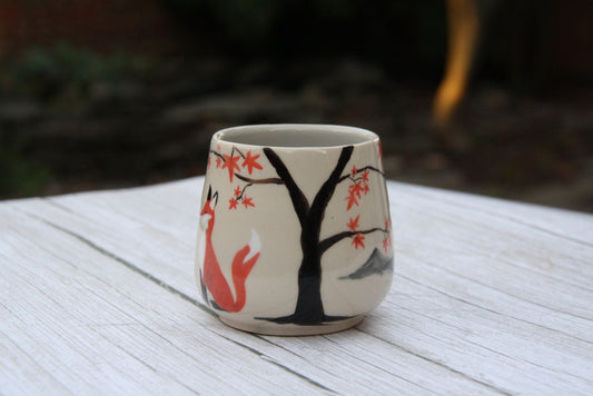 Foxes in Love Maple Leaf Collection Mug