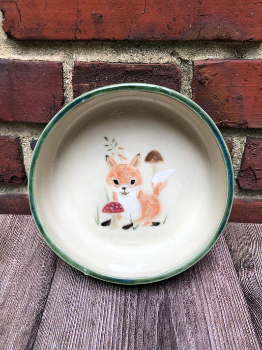 Mushroom Forest Collection Fox Pet Bowl